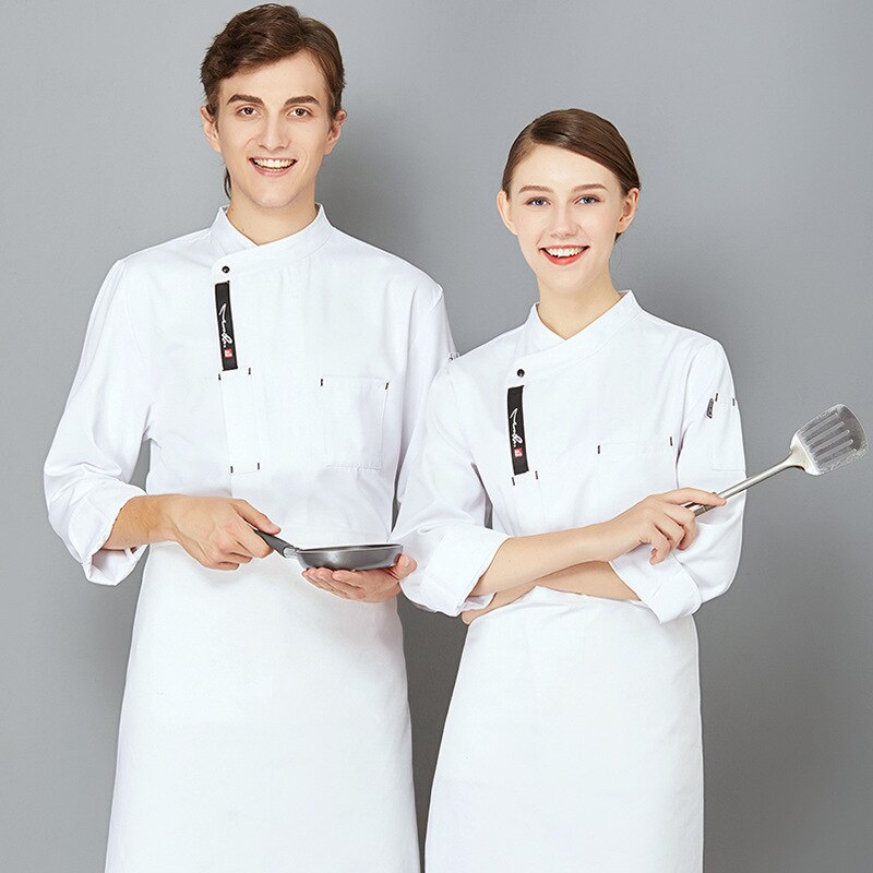 Catering ravintola takaisin keittiö keittiö työvaatteet lihotus lisäys miesten ja naisten kokin vaatteet työvaatteet