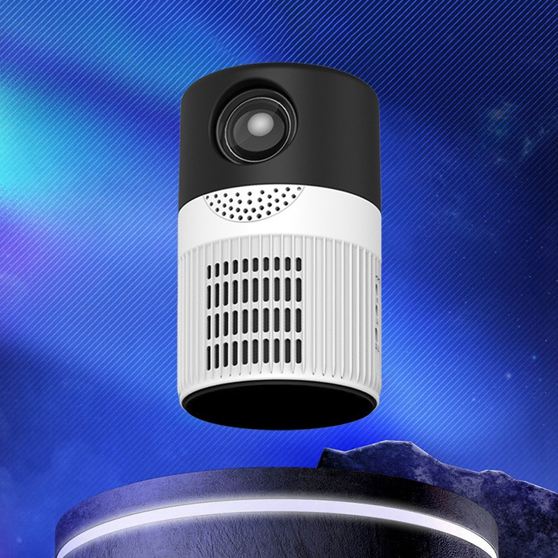 YT400 Led Mobiele Video Projector Home Theater Media Speler Kids Thuis Mini Projector Draagbare (Zwart Wit)