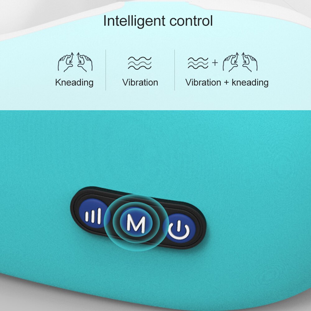 JINSERTA Elektrische Massage Nekkussen Hoofdsteun Reizen Kussen Therapie U-vormig Kussen Massager voor Thuis Kantoor Rust