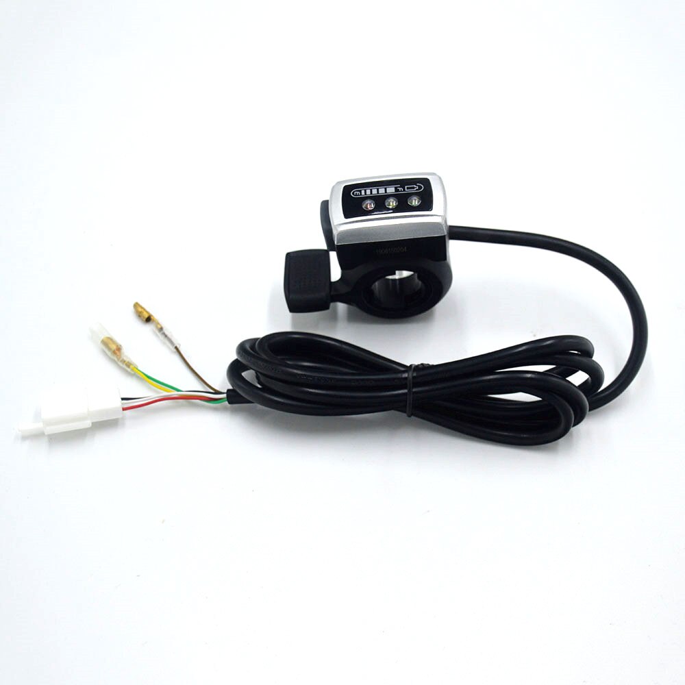 Acelerador de pulgar para bicicleta eléctrica, acelerador de 24V/36V/48V con interruptor de bloqueo de encendido/apagado para e-bike/e-scooter: 36V throttle