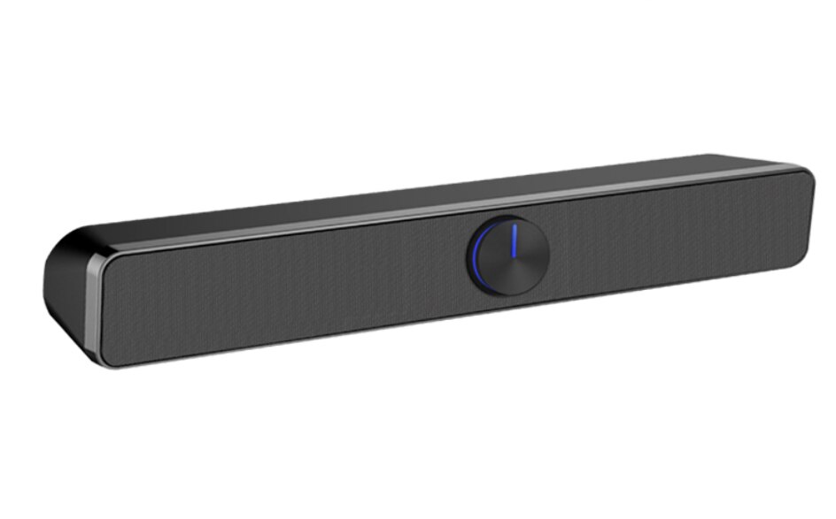 HIFI Portable Wireless Bluetooth Speaker Stereo USB Laptop computer Audio Soundbar mini laptop portable Sound Bar Speakers to pc: Black no Bluetooth