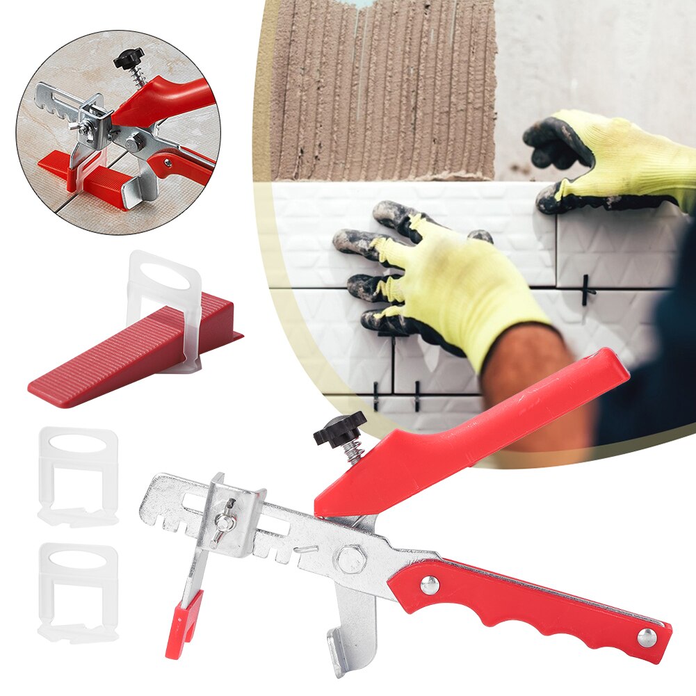 201pcs Tile Leveling System Wedges Clip Tiling Alignment Pliers Clamp Spacer Gasket Ceramic Home Decoration Tool Kit #20