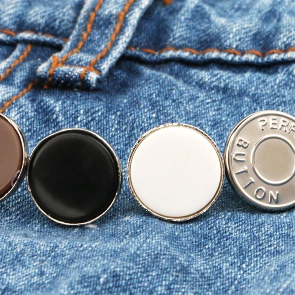 1 stk udskiftning jean knapper ingen sy instant knap 17mm aftagelig bukse knap