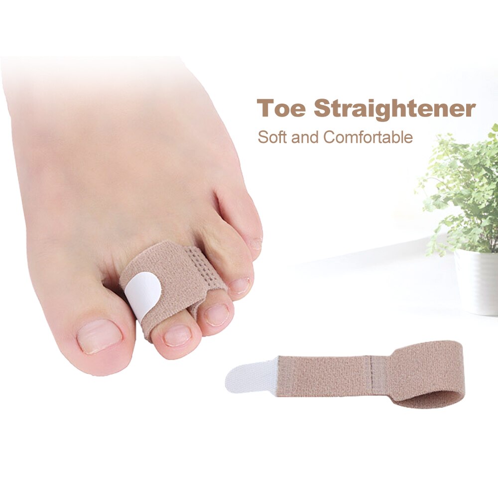Tå finger glattejern hammer tå tape bandage hammer tå hallux valgus korrektor tå adskiller skinne wraps fodpleje værktøj