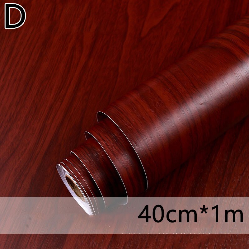 1M Waterdicht Hout Vinyl Behang Roll Zelfklevende Contact Papier Deuren Kast Desktop Moderne Meubels Decoratieve Sticker: D