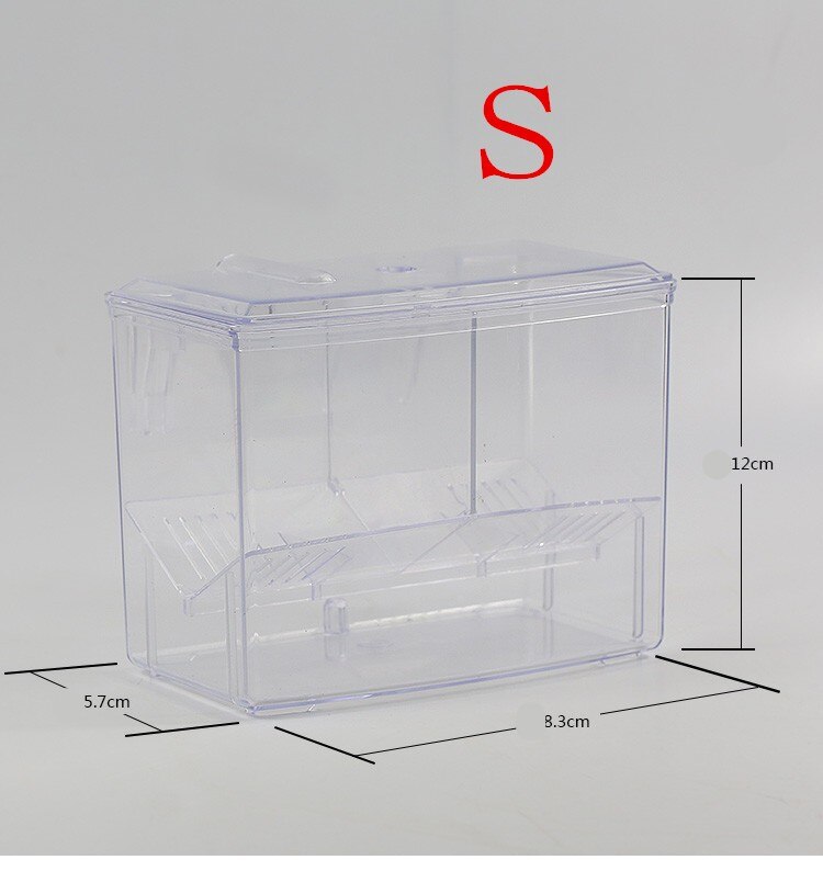 Big Size Rooms and Mini Size Fish Tank Aquarium Incubator Fish Breeding Hatching Box Acrylic Breeding Isolation Box: shenqibaobei 125ml