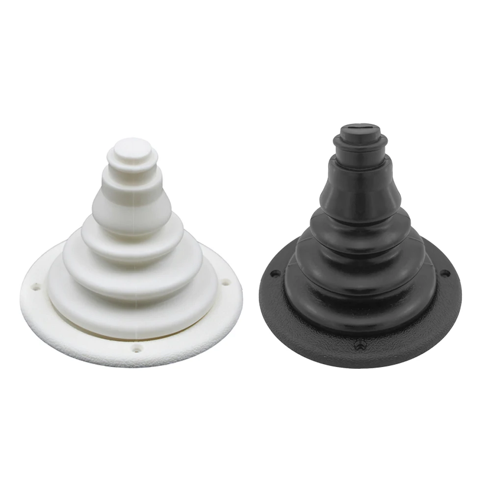 120mm Marine-Grade Cable Boot - EPDM Rubber Seal For Boat Rigging & Automotive Wiring (UV Resistant, Black/White)