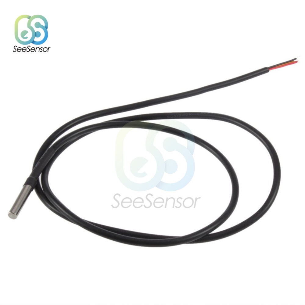 100cm DS1820 Stainless Steel Waterproof DS18b20 Temperature Probe Digital Temperature Sensor For Arduino