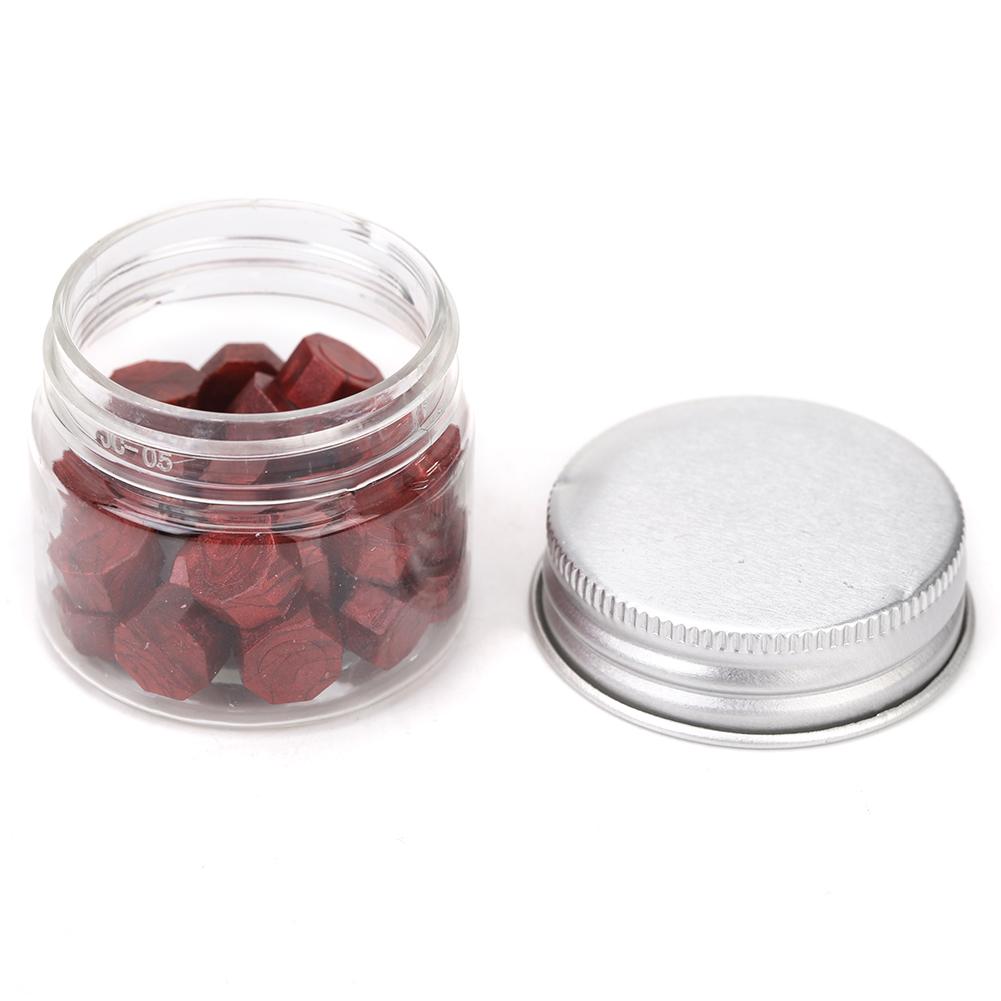 60/100 pièces Vintage cire à cacheter octogone Granule rétro perles pour lettres personnelles douane estampage accessoires décoratifs: D
