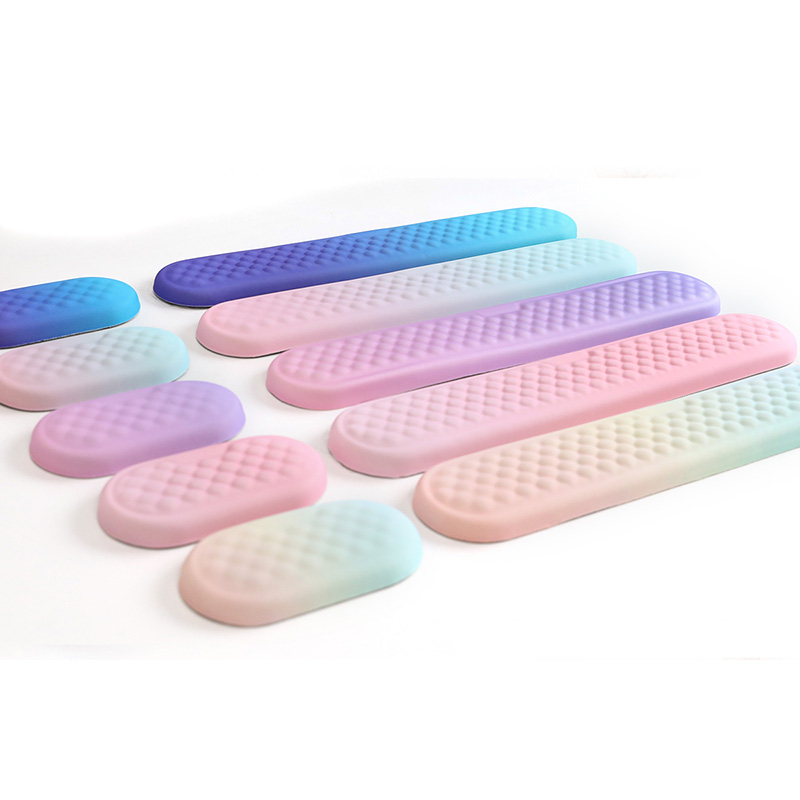 Toetsenbord Polssteun Pad Set Zacht Memory Foam Muismat Polssteun Kussen Pijnbestrijding Ergonomische Computer Muismat