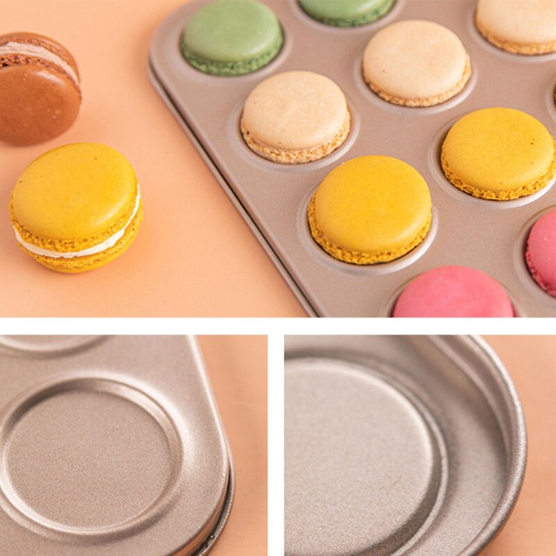 Macaroon Kit Macaron Carbon Steel Mat Non-Stick Baking Mold Set 30 Capacity Macaron Pot Cake Supplies