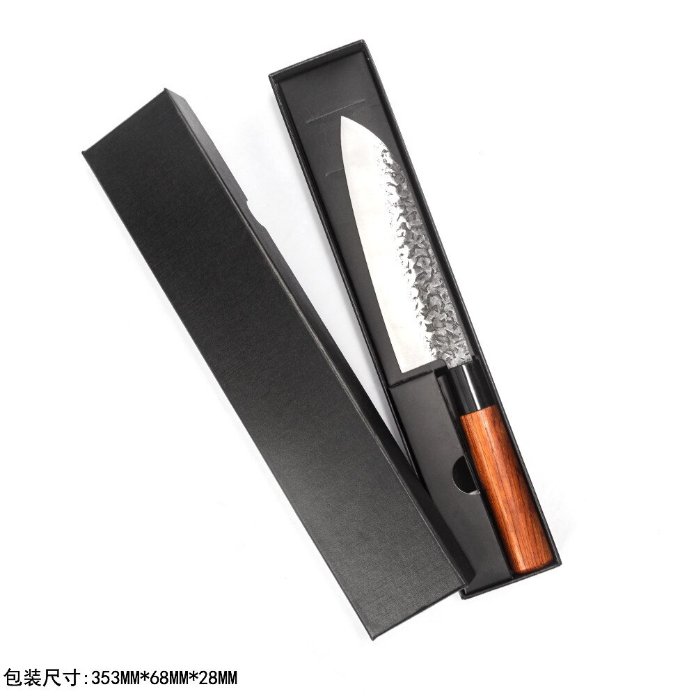 Couteau de Chef japonais forgé à la main, ustensile de Chef pour le saumon, Sushi, Sashimi, couteau à fileter le poisson, couteau de cuisine en acier inoxydable: D