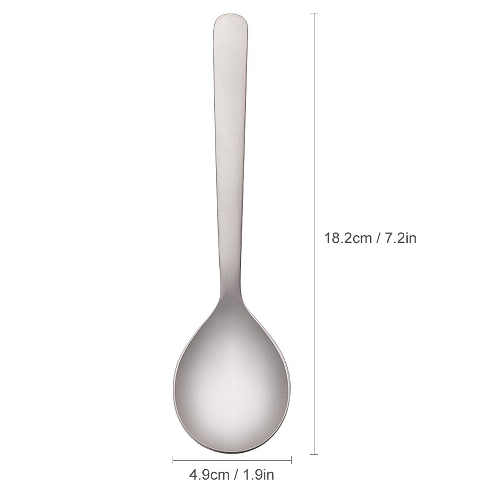 Titanium Lepel Ultralight Ronde Lepel Lange Spork Roeren Lepel Camping Servies Voor Wandelen Backpacken Picknick Home School Gebruik