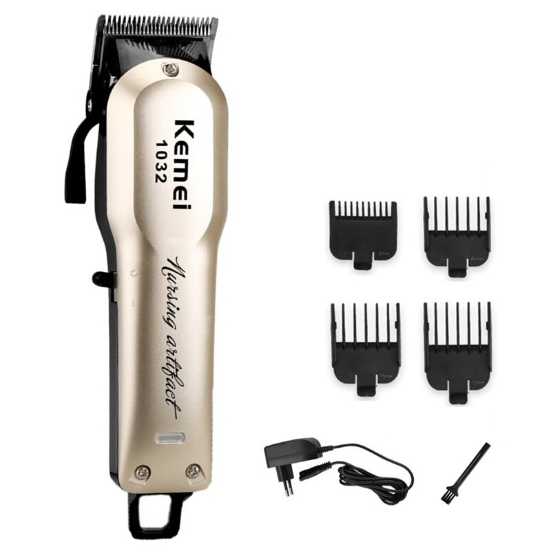Cordless cord hair clipper rechargeable hair trimmer head electric cutter hair cutting machine hair cut barber tool: 4pcs comb