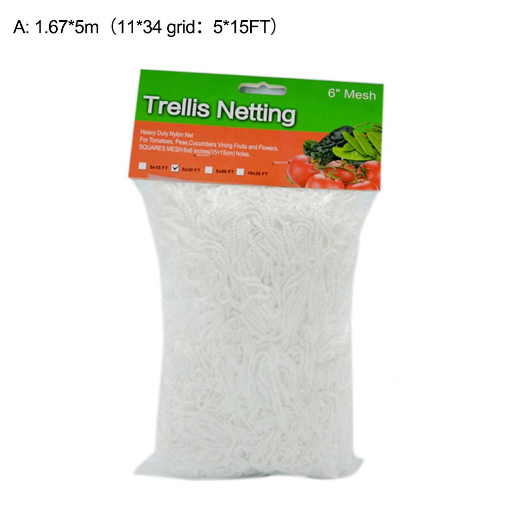 Mesh 5/10/20m Polyester Net Loofah Netting For Morning Glory Vine Flowers Garden Plants Climbing Net Cucumber Vine Grow Holder: A