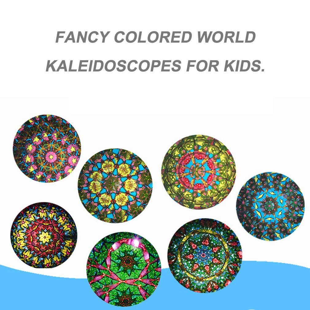 Magie Kunststoff Kaleidoskop Kinder Kinder Pädagogisches Spielzeug Phantasie Farbige Welt Baby Jungen Mädchen Spielzeug-Zufällige Farbe