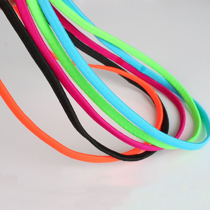 2 stk anti-slip svedbånd yoga sport rent hårbånd elastisk gummi tyndt sports pandebånd bandage til gravide piger indretning