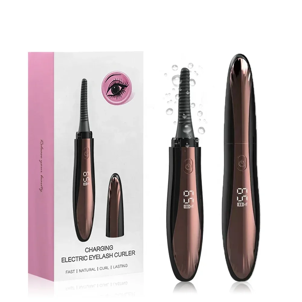 Piegaciglia elettrico riscaldato Piegaciglia ricaricabile USB 4 modalità Riscaldamento rapido Piegaciglia naturale Ciglia lunghe Trucco duraturo: nero