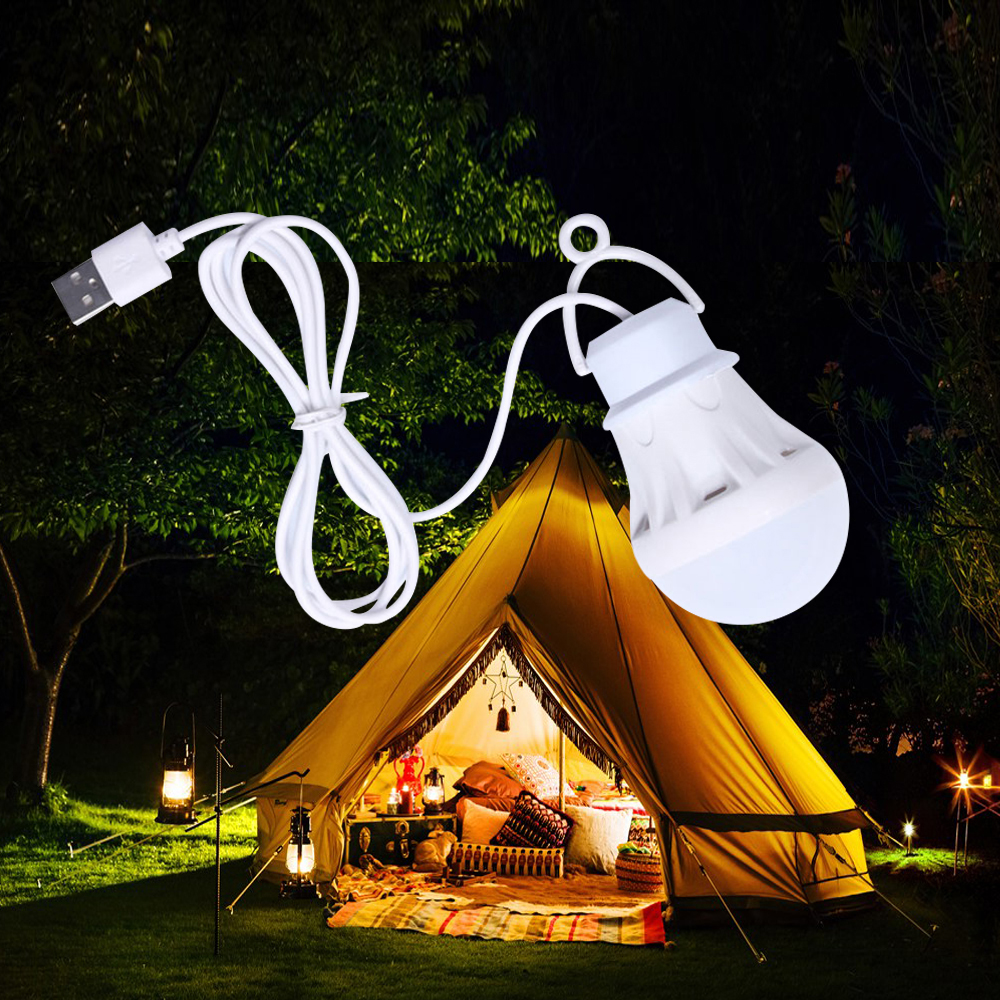 Bærbar campinglampe 3w/5w/7w 5v usb mini magnetisk lampe led natlampe til pc/notebook usb-grænseflade campingtur