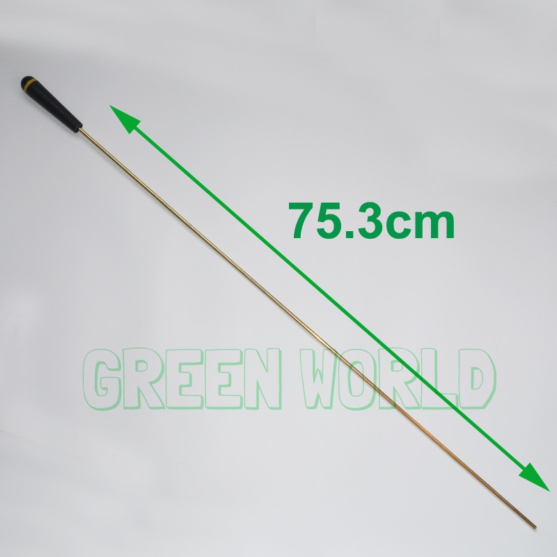 Green World 3pcs/lot Solid Brass Rotate Rods ,Brass Cleaning Rods Set Thread 8-32