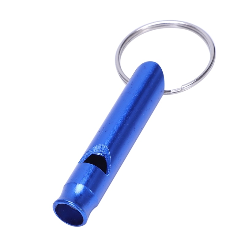 2 Pcs. Pockets Safety Pet Dog Training Sound Whistle Silver, Blue