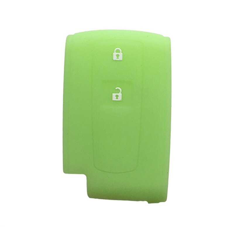 Til toyota prius passo avensis krone corolla verso silikone bil nøglebrik cover etui nøgle cover cap nøgle nøgleringe: Lysegrøn