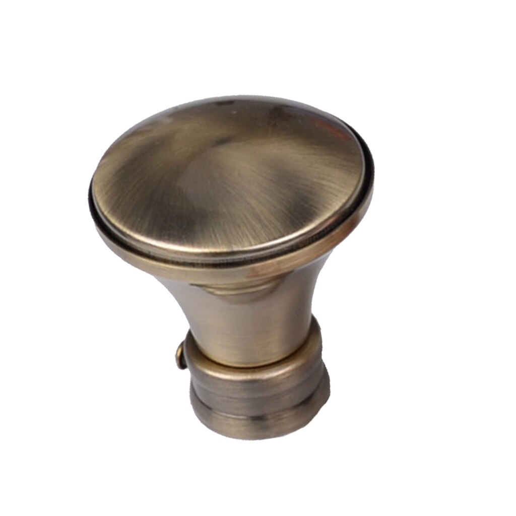 1 stück retro Fenster Vorhänge Vorhang Pol Stange Kreuzblumen Enden Köpfe 28mm, 14 Arten Verfügbar: F Stil Bronze-