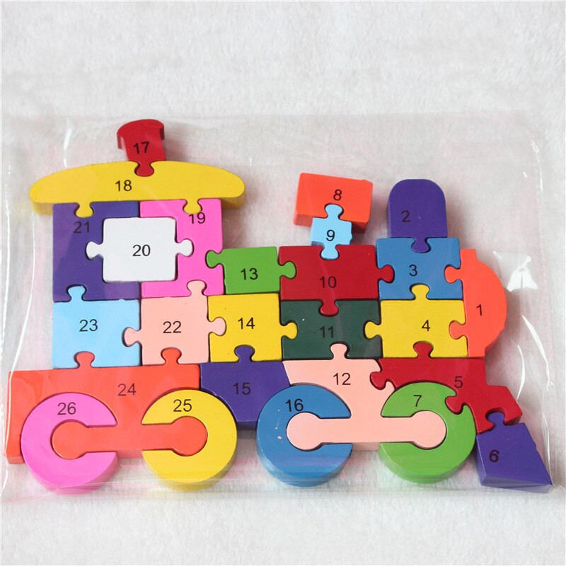 Educatief Speelgoed Kids Trein Houten Speelgoed Hout Kids 3d Puzzel Kids Legpuzzels Brinquedo