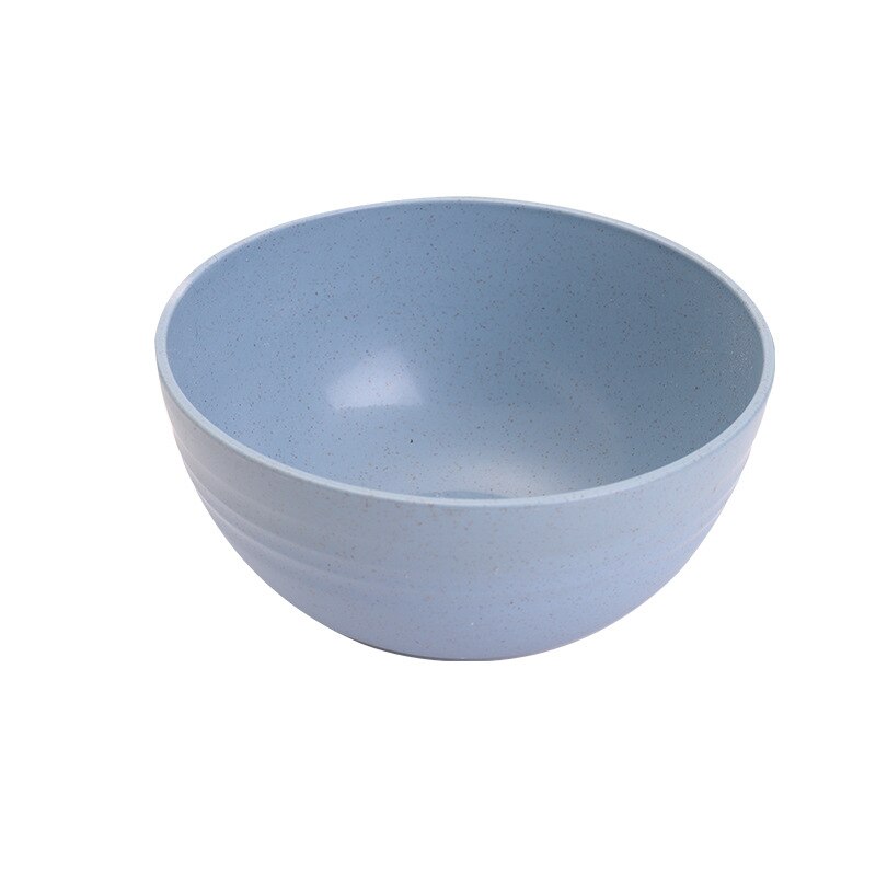Kids Bowl Tableware Plates Food Dishes for Serving Soup Dinnerware Single Plastic Not Fragile Wheat Straw Offering Bowl Eating: Blue / 15 cm