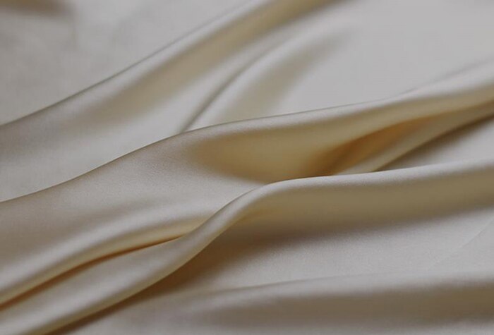 100%  mulberry silke stoff flerfarget vanlig farget silke kjole stoff silke sengetøy skjerf  #ls0114-24: Beige grå