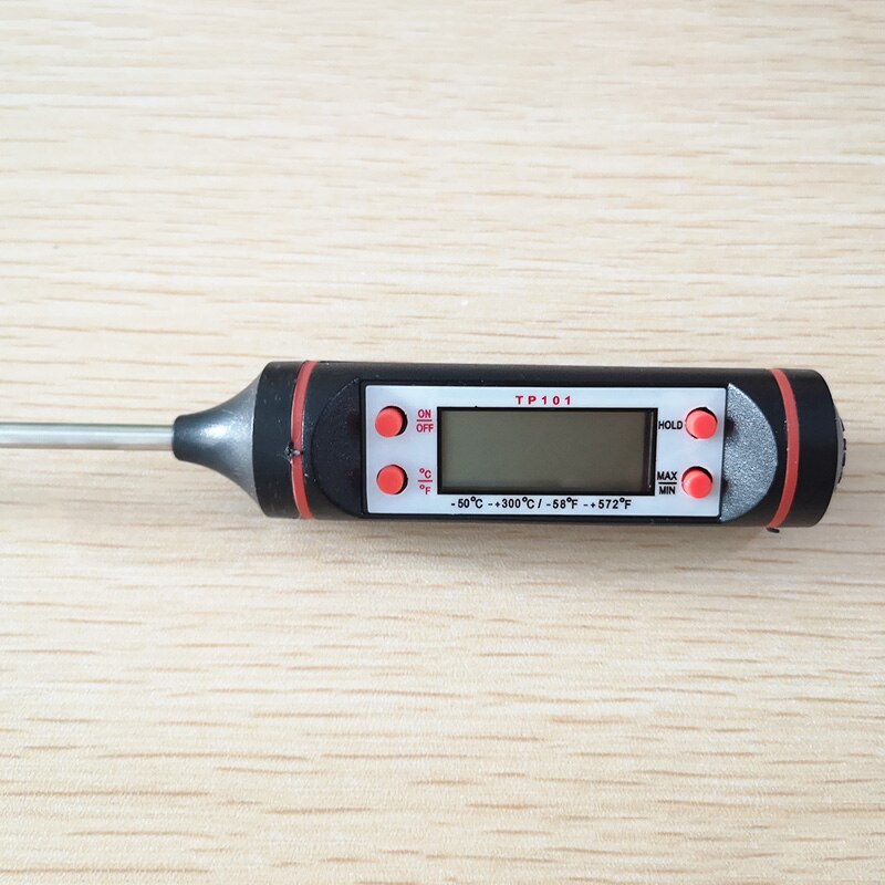 1pc pen stil måle olie mad temperatur i køkken digital skærm elektronisk sonde type flydende grill termometer