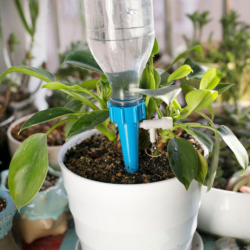 6/12/30PCS Auto Drip Irrigation Watering System Indoor Garden Adjustable Automatic Irrigation Watering Spike for Plants Flower