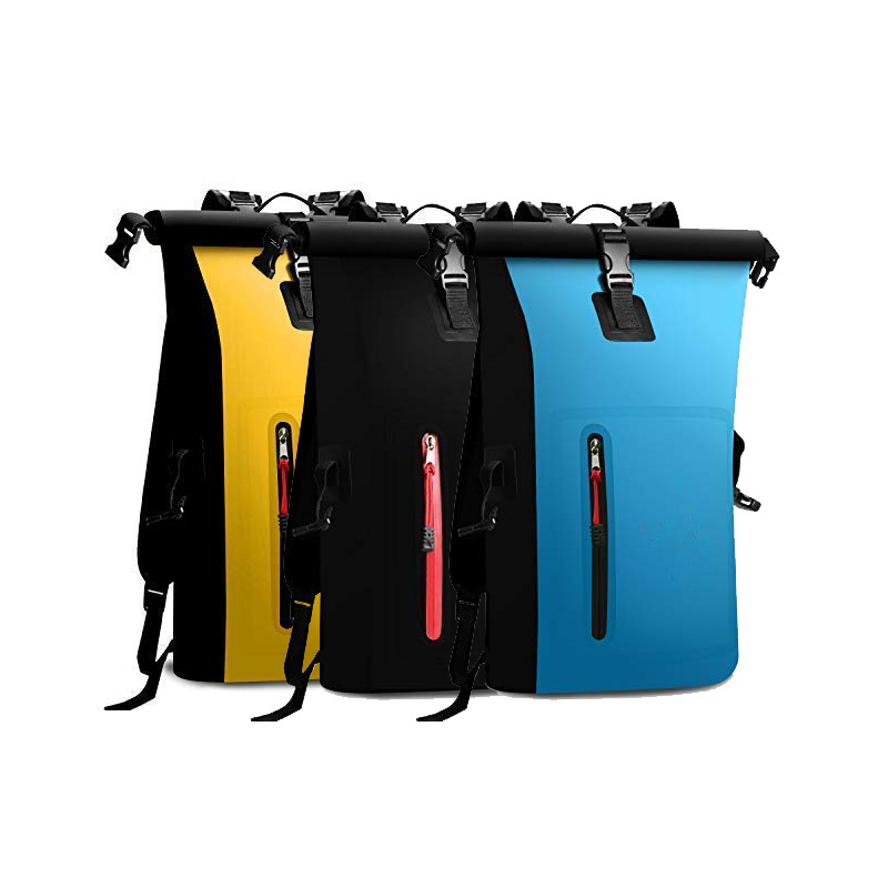 Zaini impermeabili borsa impermeabile doppia spalla in PVC con barili impermeabili riflettenti confezione da pesca sacco asciutto-40