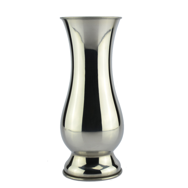 Chinese Stijl tafelblad Vazen Moderne Minimalistische Mode Ornamenten Ambachten Decoratieve Roestvrij Staal Vaas metalen Vazen: 3 point 2 silver