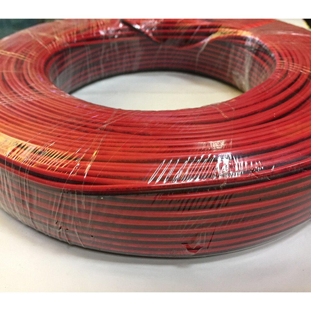 Waterproof flame retardant wire Car horn speaker PVC copper cable 0.3 Two-core red and black power cord 22AWG