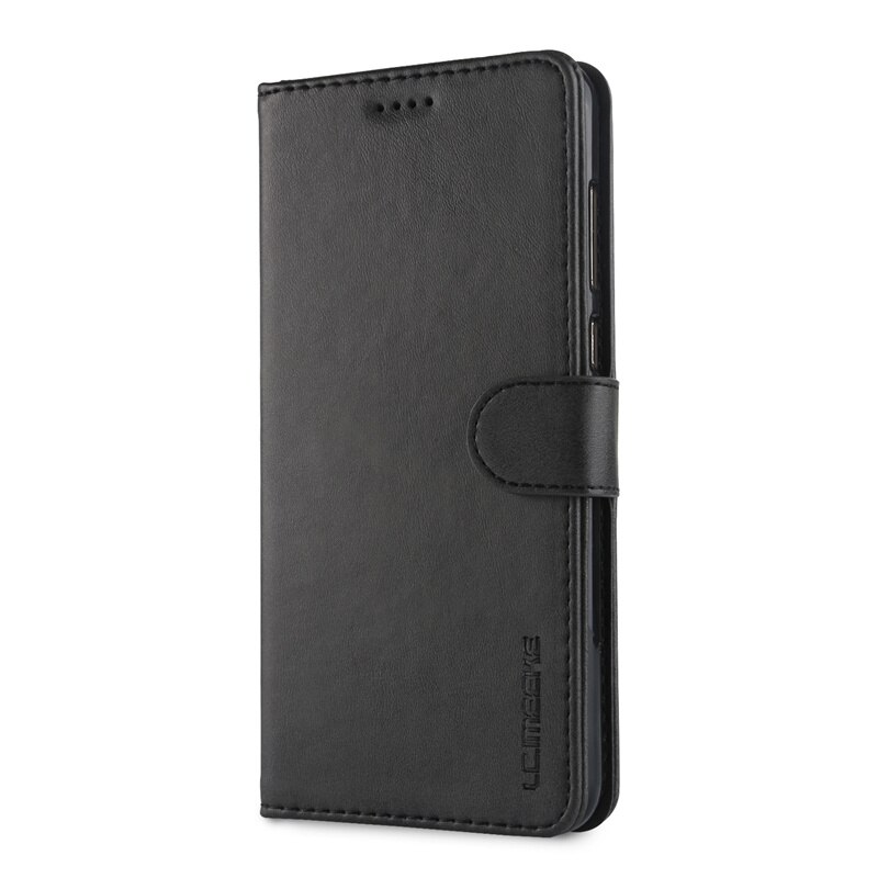Leather Case Voor Huawei Mate 10 Pro Case Flip Vintage Wallet Case Op Huawei Mate 10 Lite Phone Case Voor huawei Mate 10 Pro Cover: Huawei Mate 10 Pro / Black