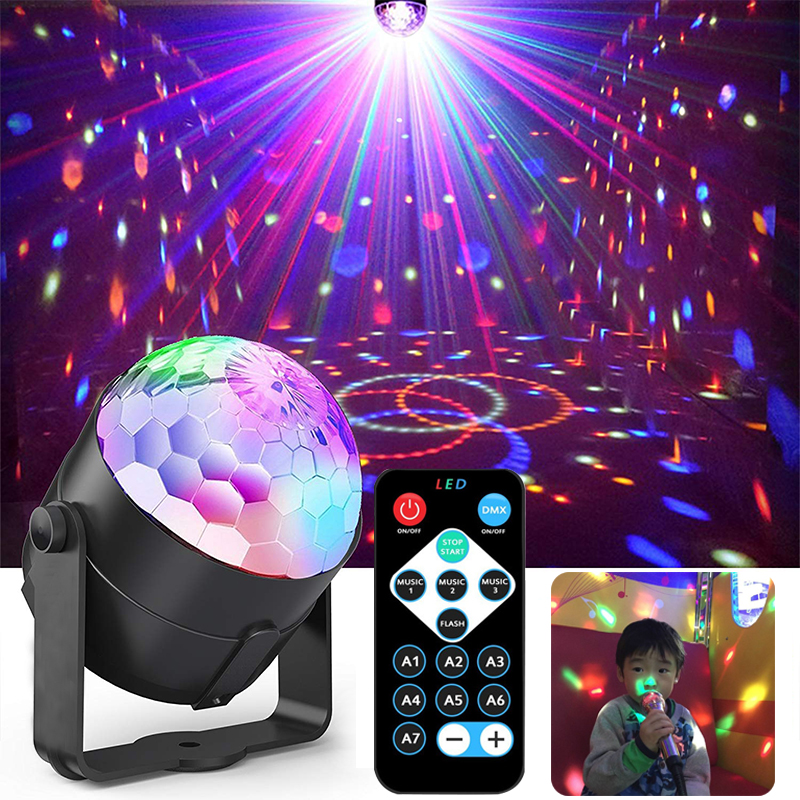 USB DC5V IR control kleurrijke entertainment disco licht music control dj disco ball beam kerst projector party stage verlichting