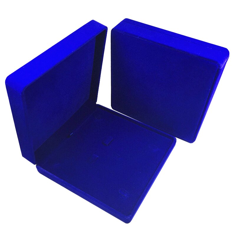 19x19x5cm PU Leather Velvet Jewelry Earring Necklace box for Jewerlley Set Display Storage Case: Blue