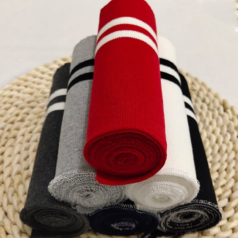 92 x 13cm fine rib strik elastisk stof gør manchetter linning krave ribkant til baseball dragten sportstøj sytilbehør