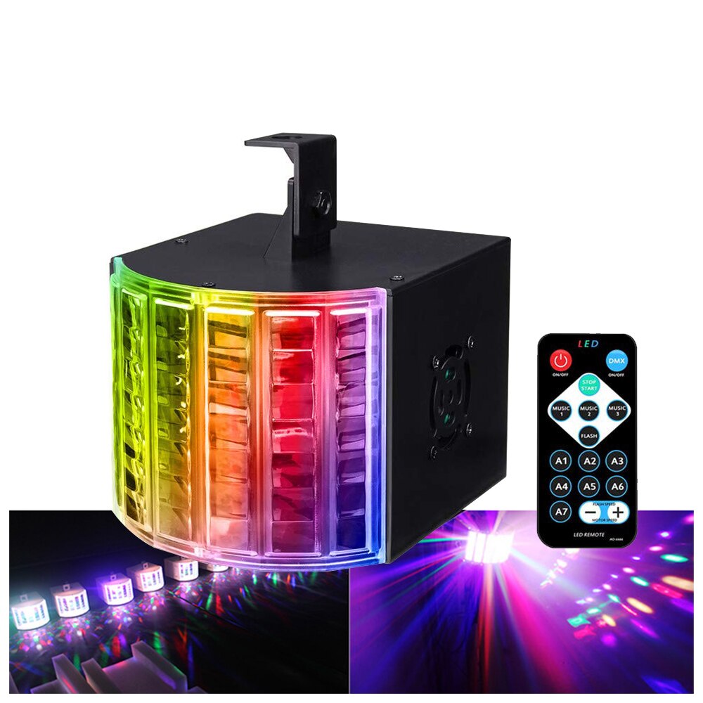 8 Kleuren Mini Led Dj Disco Licht Professionele Dj Party Verlichting Effect Voor Bruiloft Dj Bar Dmx Sound Controle Disco light Eu/Us Plug