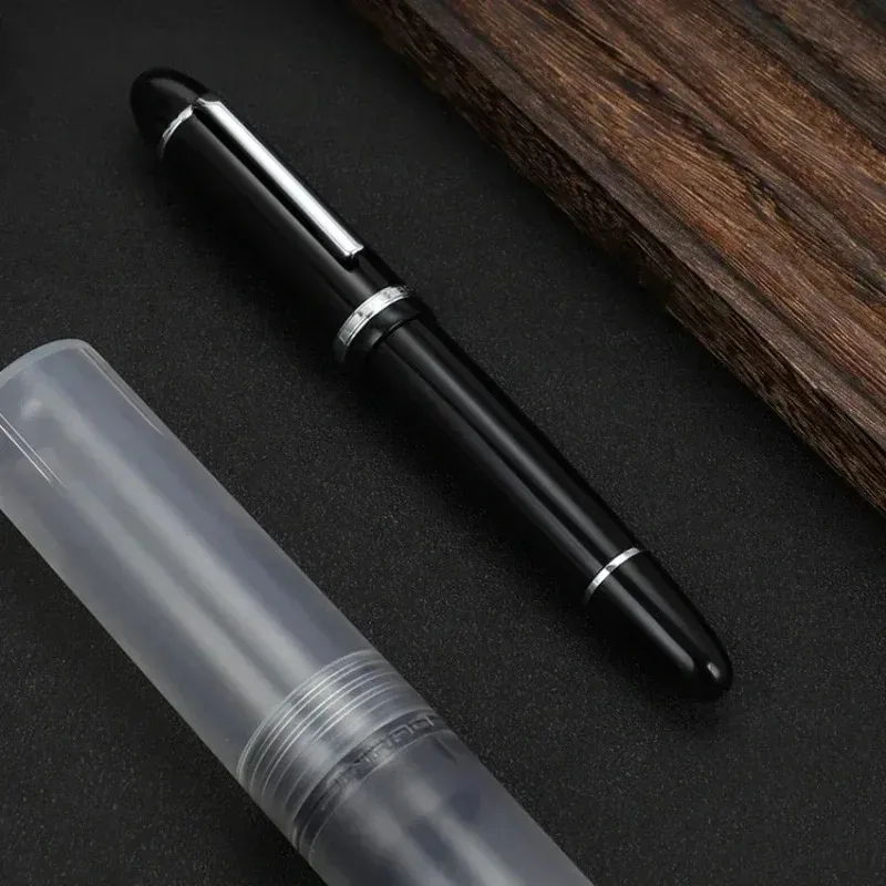 Jinhao  x159 akryl fyldepen metal guld klip forlængede fine nibs skole kontorartikler erhvervs skrivepenne  pk 9019