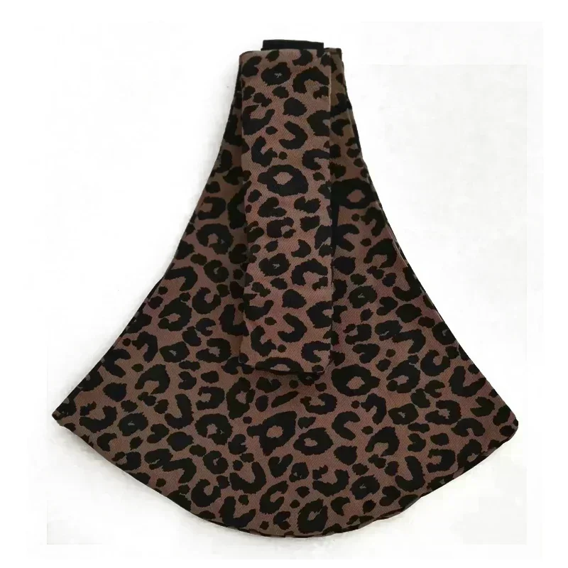 porte-bébé de sortie porte-bébé Simple motif léopard Portable avant câlin Type dos bébé hors du bébé artefact taille tabouret: Rouge