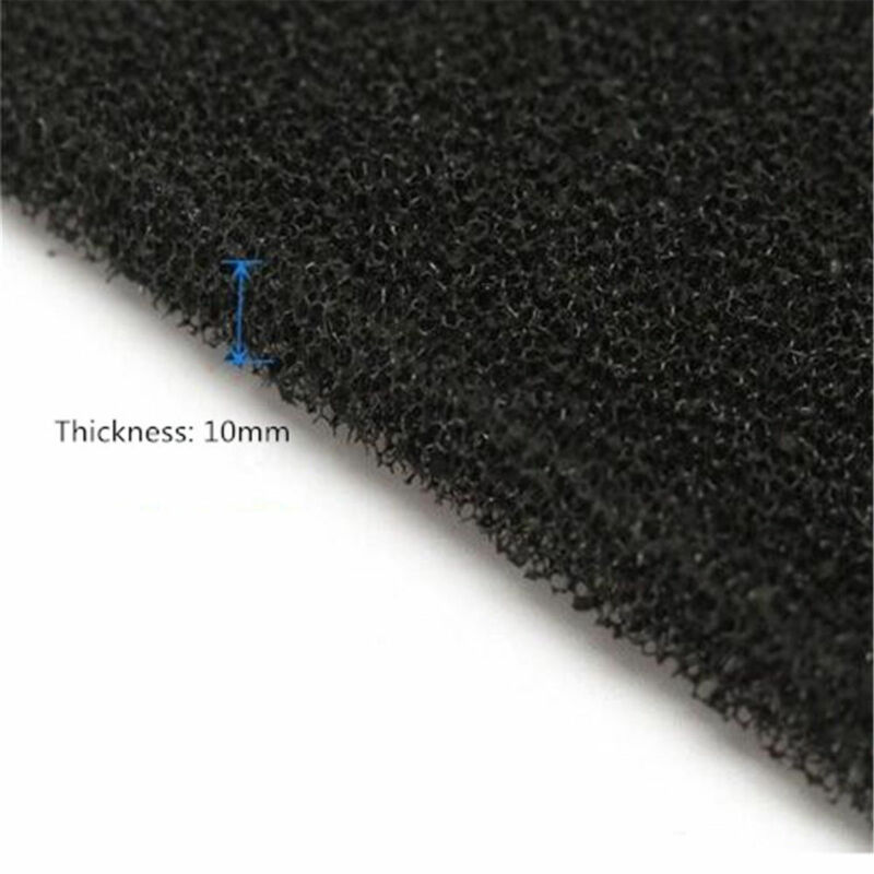 5/10/20Stck Universal- Schwarz Aktivkohle Schaum Schwamm Luftfilter Imprägnierte Blatt Pad Filter Schwamm