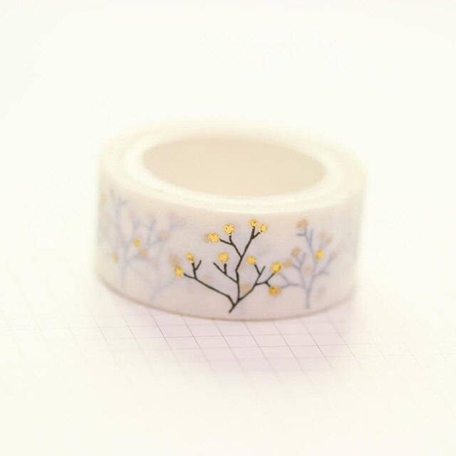 1 pc /  kpl mustia kuutähtiä washi-paperi maalarinteippejä 1.5cm x 5m tee itse scrapbooking sydäntarroja kääretarra: D