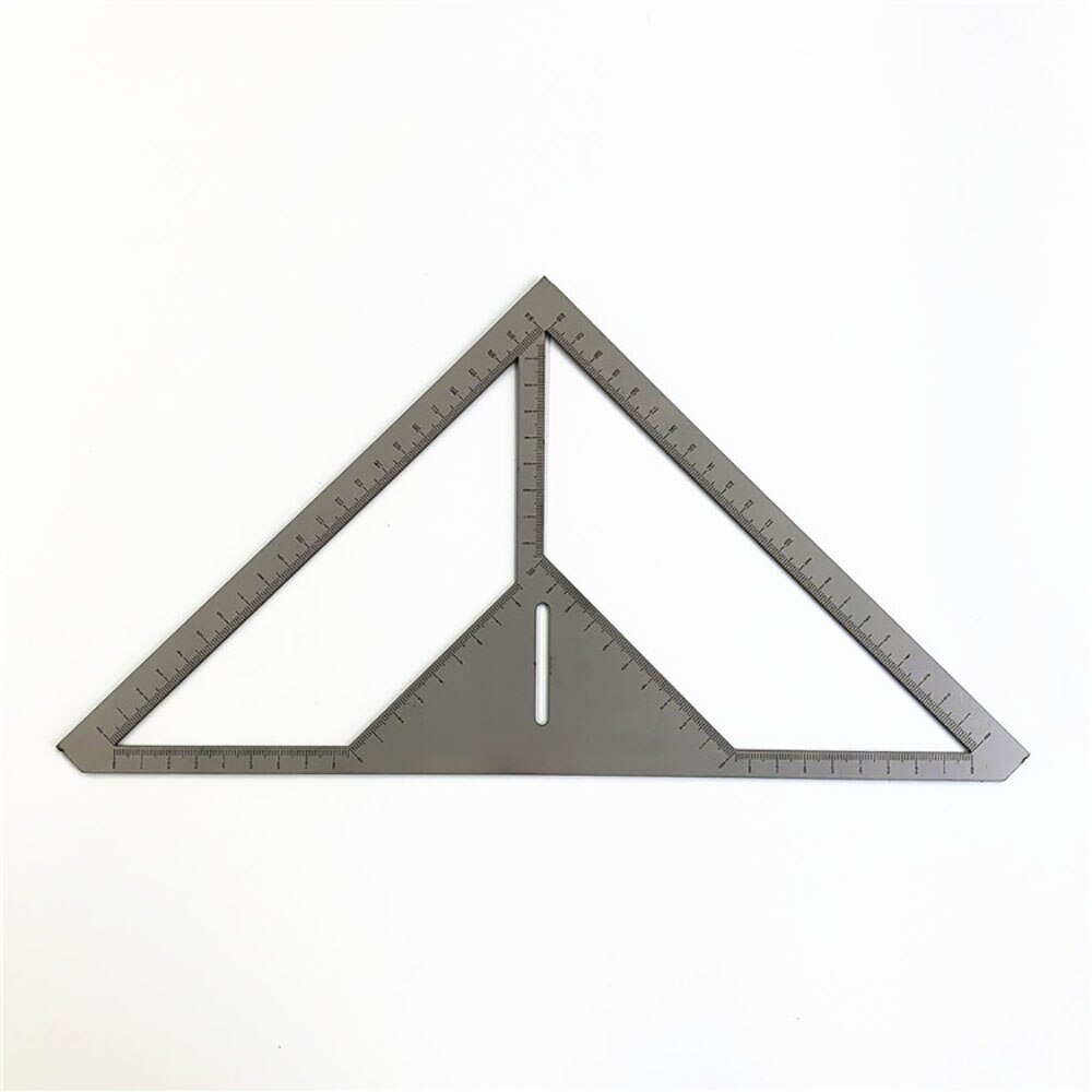 Economic Multifunction Pattern Tile Ruler Bricklayer Stainless Steel Triangle Ruler Flower Builder Floor Drain Ruler