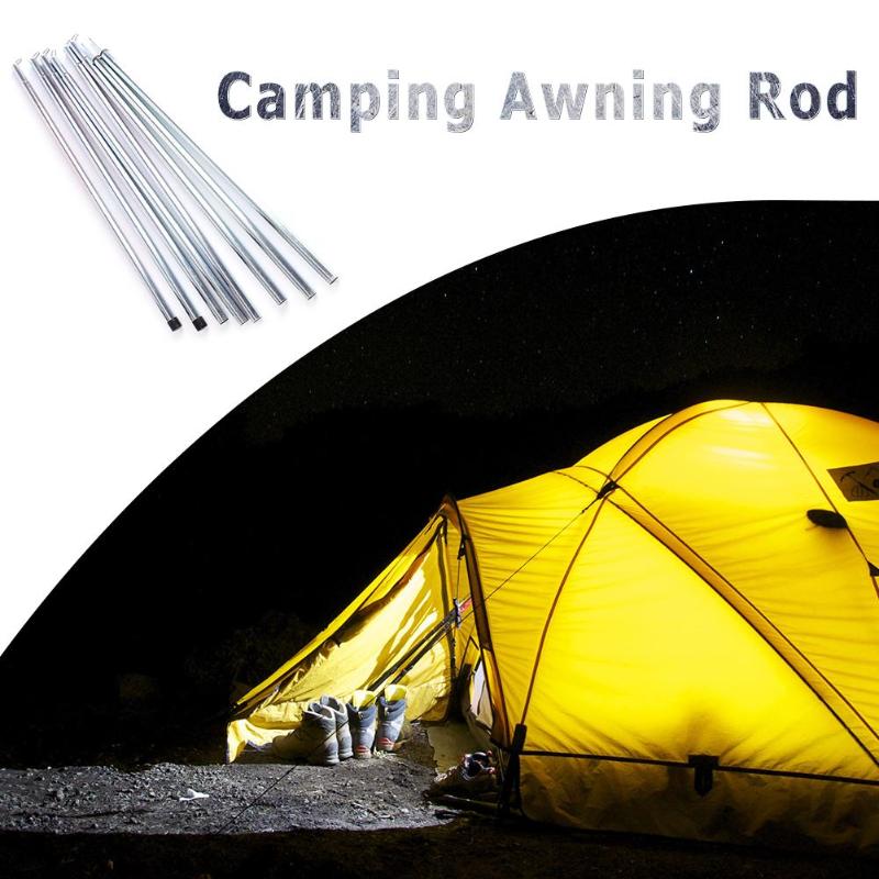 Outdoor Multifunction Tent Pole Camping Awning Rod Stand Extending Door Iron Frame Canopy Hallway Rod Tent Accessories