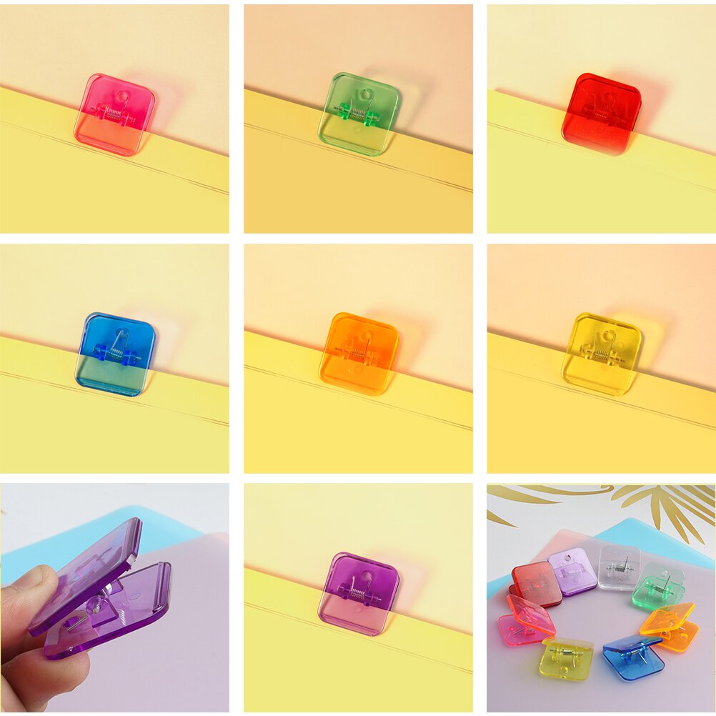 14Pcs Portable Plastic Clamps Adorable Plastic Clips Household Sealing Clips Office Supply
