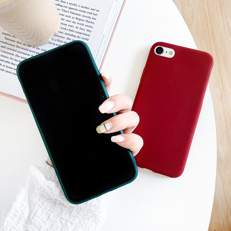 Case For iphone 7 8 SE Shockproof TPU Liquid Silicone Protective Phone Back Cover for iphone SE soft Case