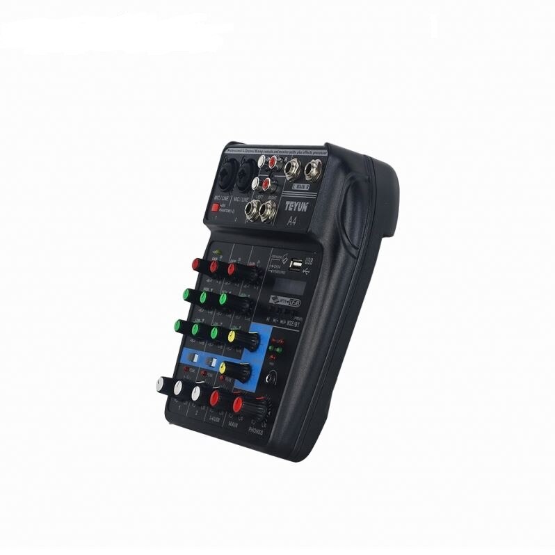 estilo de grabación, consola mezcladora de sonido, 48 V, mezclador con USB Digital, consola mezcladora de sonido con Bluetooth de 48V