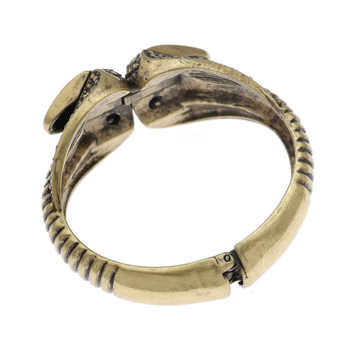 Rhinestone Cobra Hinged Snake Chunky Cuff Bangle Bracelet Egyptian Cleopatra Costume Halloween Statement African Jewelry